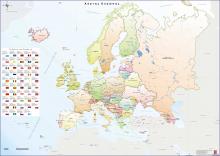  Χάρτης Ευρώπης (Ελληνικά) με κύριο οδικό δίκτυο