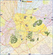Χάρτης Αθήνας στα αγγλικά